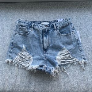 NWT Distressed Jean Shorts